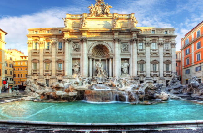 Trevi Brunnen Rom – Touristischer Anziehungspunkt