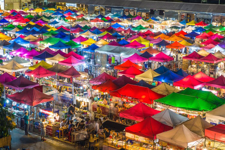 Nachtmarkt Bangkok