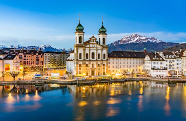 Luzern, malerische Stadt am Vierwaldstättersee