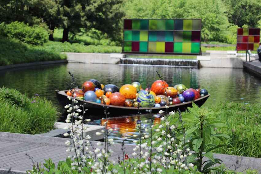NYC Bronx Botanischer Garten Glas Kunstwerk Ausstellung