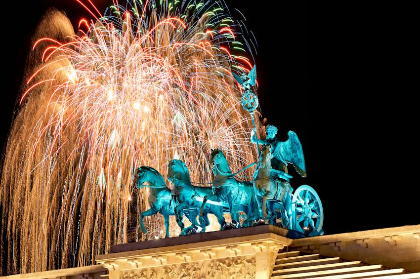 Blick auf die Quadriga am Brandenburger Tor