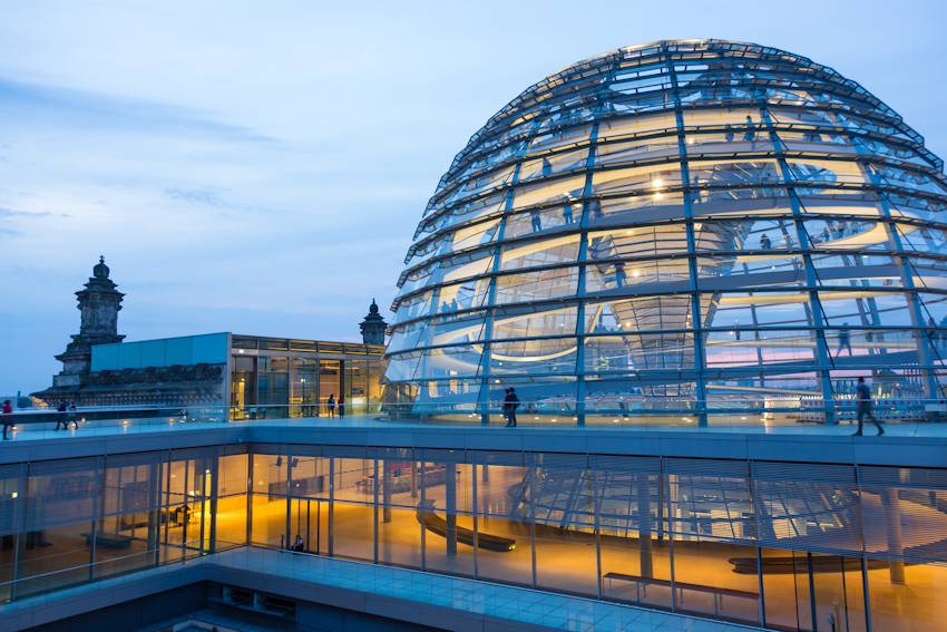 Kuppel im Reichstag Berlin